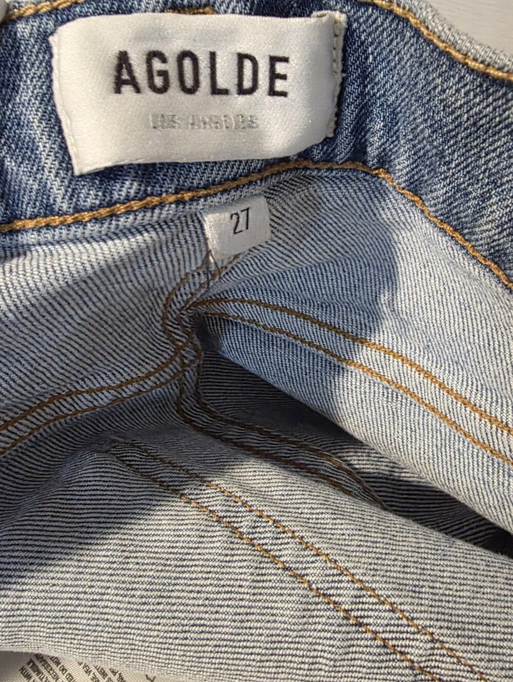 Agolde Riley High Rise Straight Jeans Size 27 - Picture 3 of 4